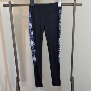 Kyodan | Blue Leggings with Blue and White Pattern